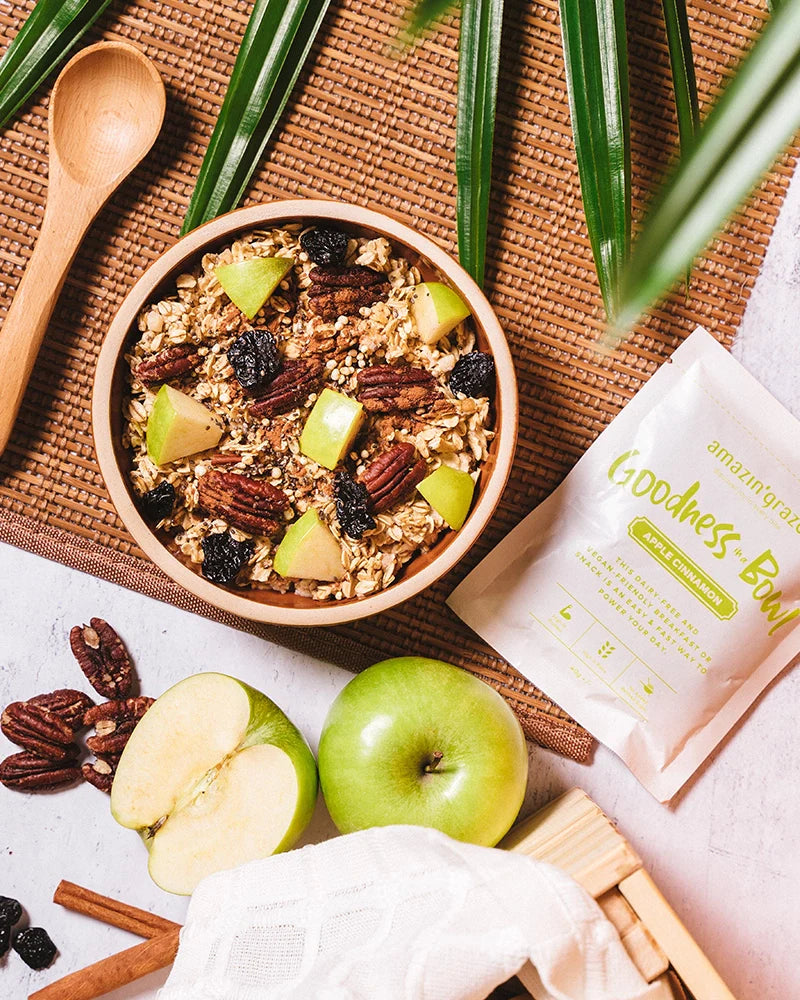 Apple Cinnamon Instant Oatmeal - Amazin' Graze Malaysia