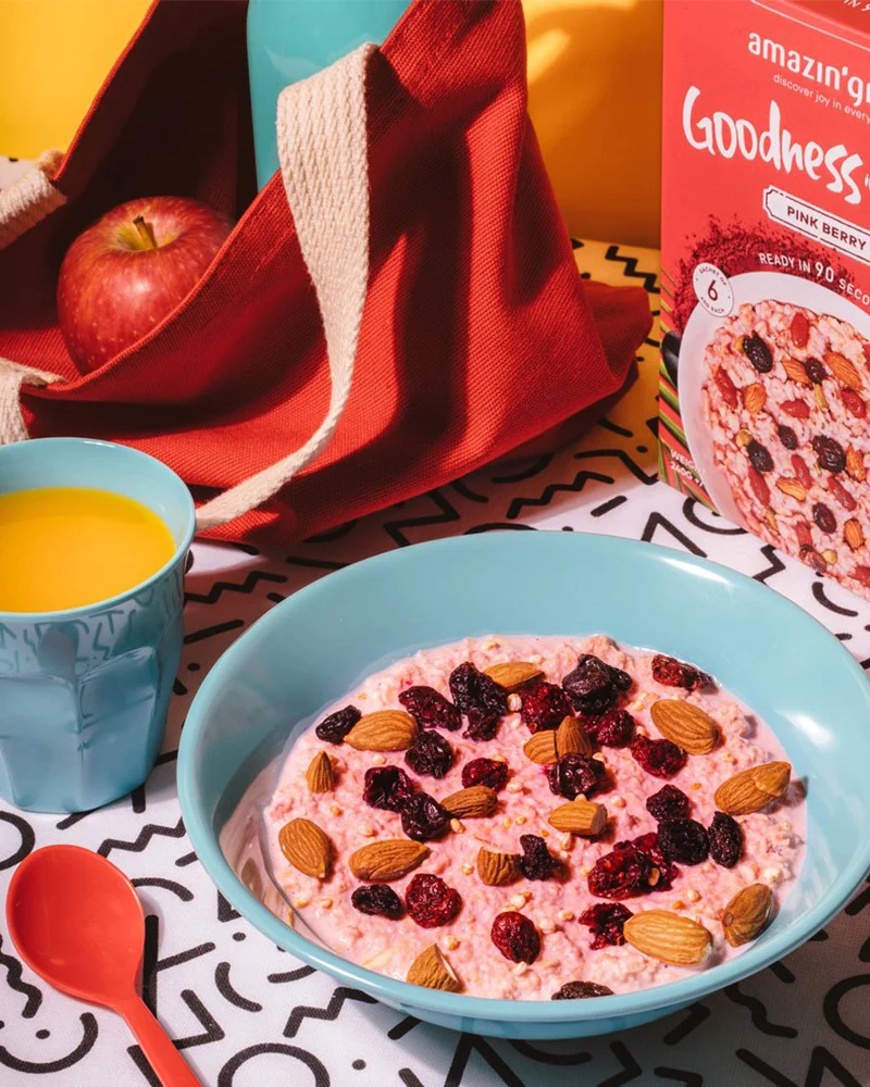 Pink Berry Instant Oatmeal - Amazin' Graze Malaysia