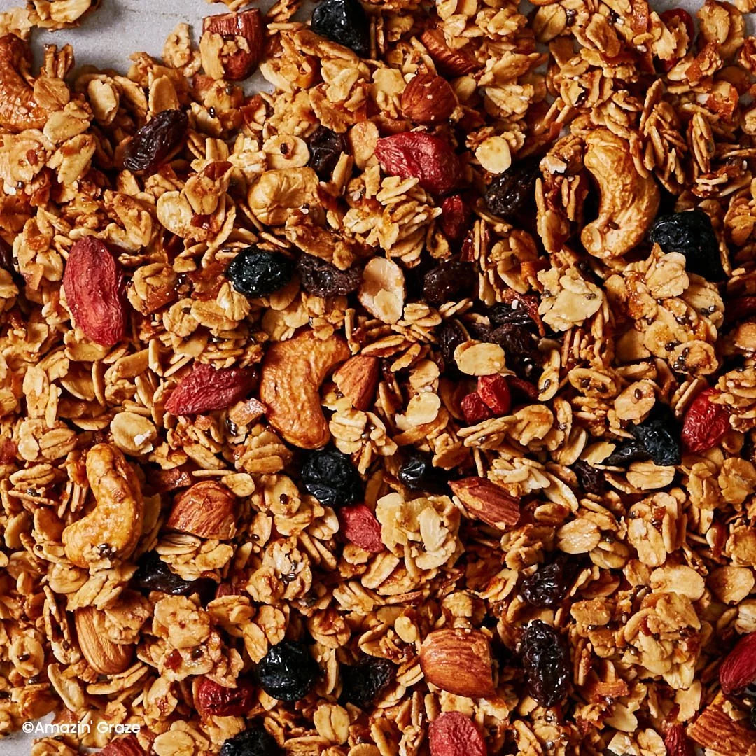 Blueberry Goji Coconut Granola - Amazin' Graze Malaysia