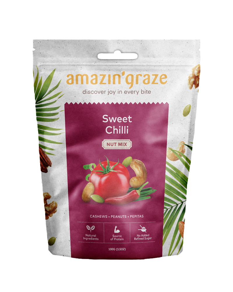 Amazin' Graze Sweet Chili Nut Mix 100g